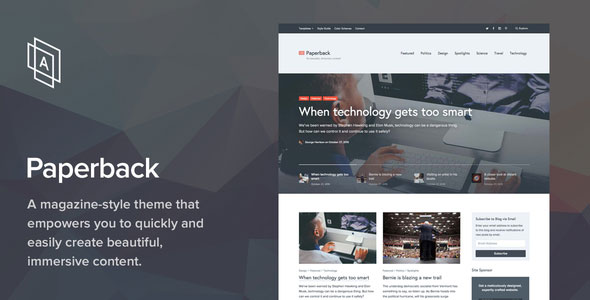 PAPERBACK V1.2.2 - MAGAZINE WORDPRESS THEME
