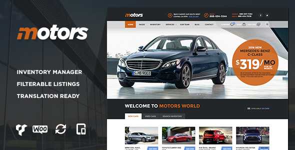MOTORS V2.6.6 - CAR DEALERSHIP WORDPRESS THEME