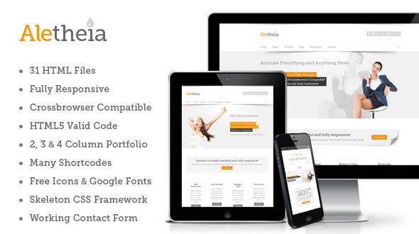 Aletheia – Mojothemes Responsive HTML Template