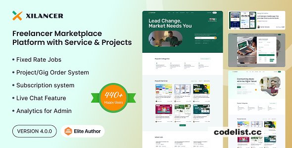 Xilancer v4.0.0 – Freelancer Marketplace Platform with Services & Projects