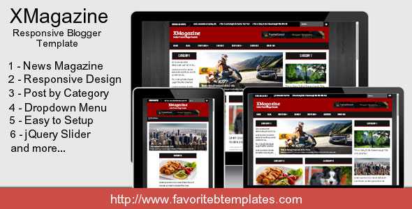 XMagazine - Themeforest Responsive Blogger Template