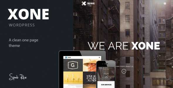 Xone - Themeforest Clean One Page Wordpress Theme