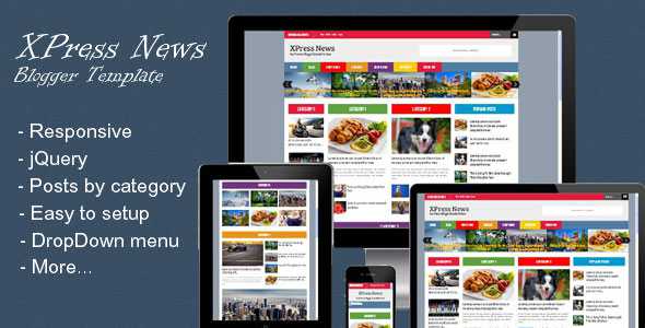 XPress News - Themeforest Responsive Blogger Magazine