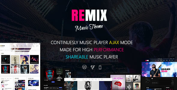 REMIX V3.4 - MUSIC-BAND-CLUB-PARTY-EVENT WP THEME