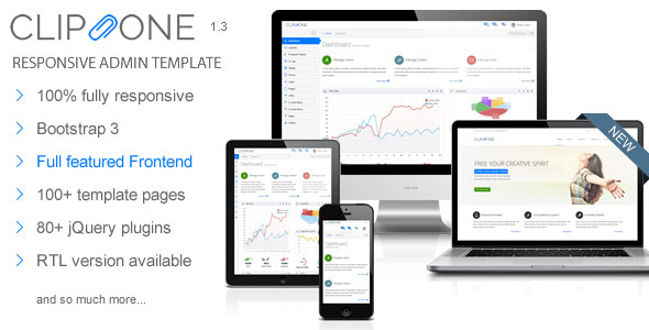Clip-One - Bootstrap 3 Responsive Admin Template