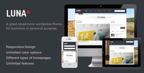 LUNA - THEMEFOREST RESPONSIVE WORDPRESS THEME