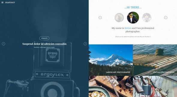 YJ Snapshot - Yoojoomla Photographer portfolio Template