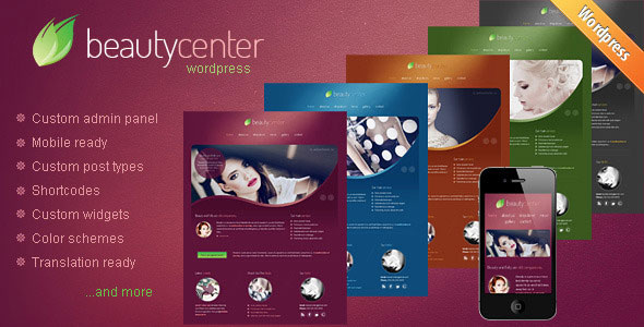 BEAUTY CENTER V2.1 - THEMEFOREST RESPONSIVE WORDPRESS THEME