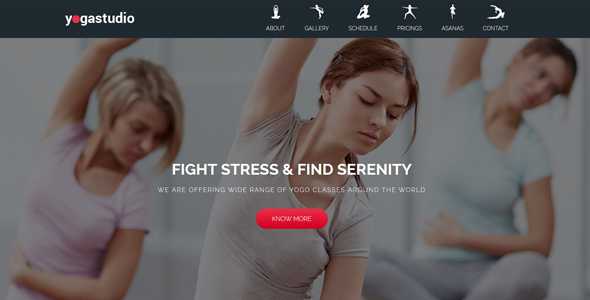 Yoga | Landing Page Muse Template
