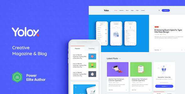 Yolox v1.0.2 - Modern WordPress Blog Theme for Business & Startup