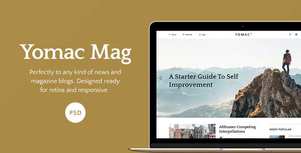 Yomac - Magazine and Blog PSD Template