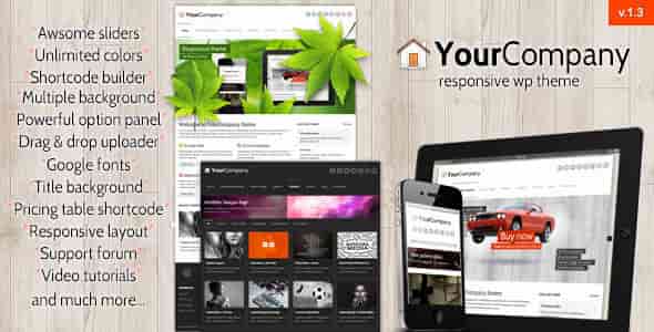 THEMEFOREST YOURCOMPANY - RESPONSIVE BUSINESS WP THEME