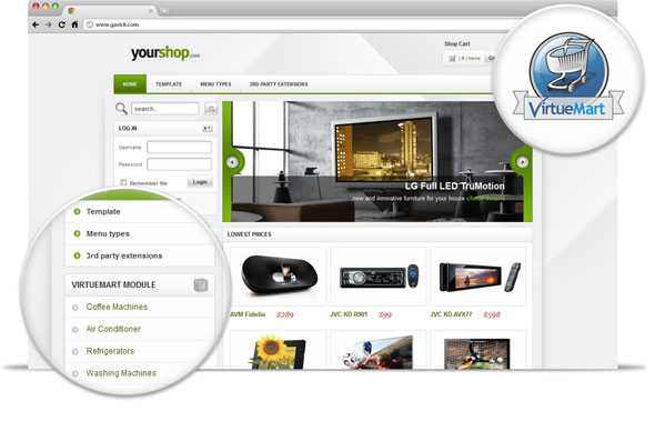 yourShop 2.11 J2.5 GavickPro eCommerce Template