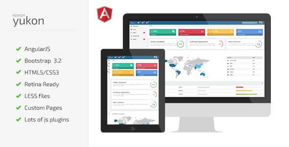Yukon - Clean Hi-Res Admin Template