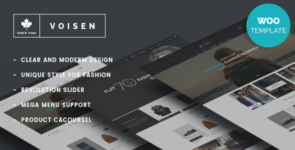 VOISEN - WOOCOMMERCE RESPONSIVE FASHION THEME