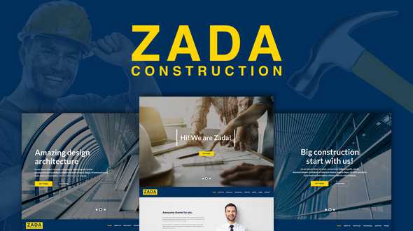 Zada v1.0 - Construction WordPress Theme