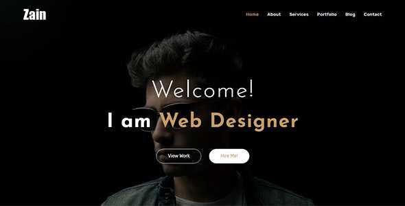 Zain v1.0 - One Page Portfolio