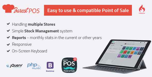 ZARest POS v2.0.0 - restaurant point of sale web application