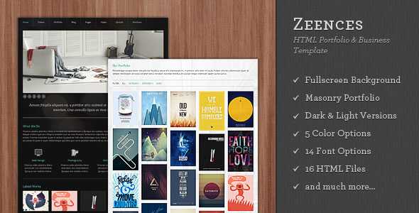Zeences - HTML Portfolio & Business Themeforest Template