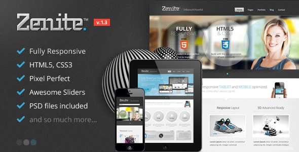 Zenite - Themeforest Responsive HTML5 Template