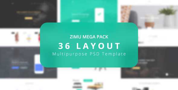 ZIMU Multipurpose - PSD Web Template