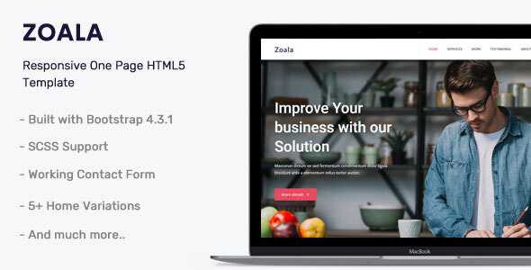 Zoala v1.0 - One Page HTML5 Template