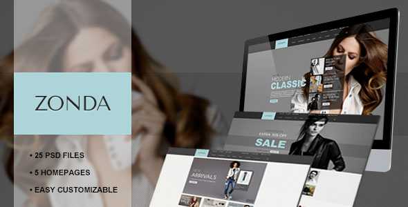 Zonda - Themeforest Responsive eCommerce PSD Template