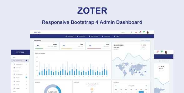 Zoter v1.0 - Responsive Admin Dashboard Template