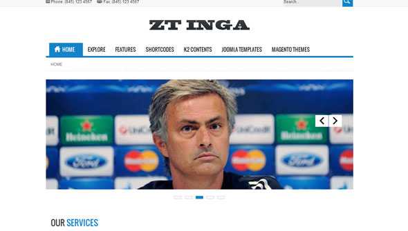 ZT Inga - ZooTemplate Responsive Joomla 2.5 Template