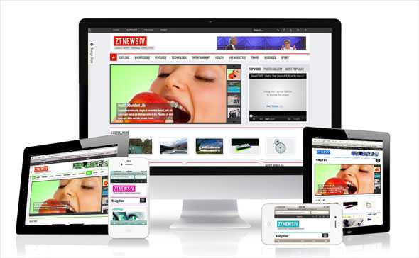 ZT News 4 - ZooTemplate Responsive Joomla News Template