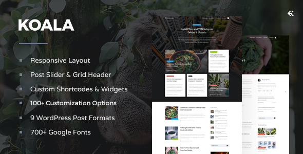 KOALA V3.2.1 - RESPONSIVE WORDPRESS BLOG THEME